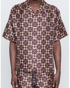 Amiri Ma Quad Camp Shirt - Brown