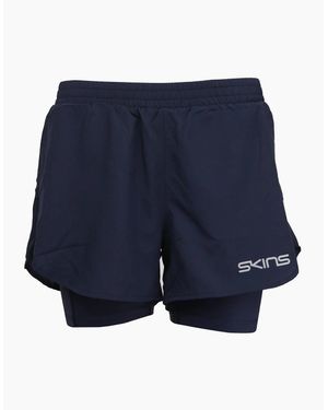 Skins Superpose Sr3 Running Shorts - Blue
