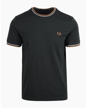 Fred Perry Twin Tipped T-Shirt Night/ Dusky/ Dark - Black