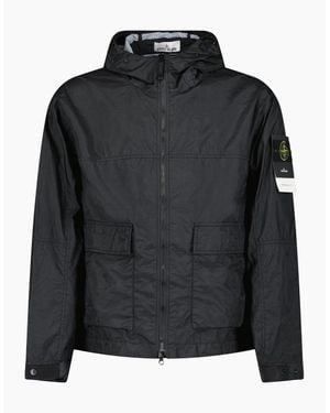Stone Island Membrana 3L Tc Hooded Jacket - Black