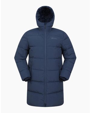 Mountain Warehouse Vortex Longline Padded Jacket - Blue