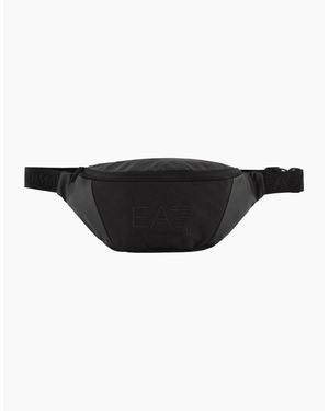 EA7 Graphic Logo Waist Bag - Black