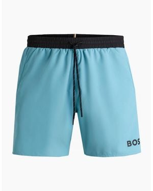 BOSS Light Starfish Swim Shorts - Blue