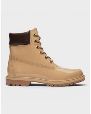 Timberland Premium 6 Inch Lace Waterproof Wheat Patent Leather - Natural