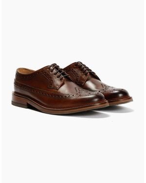 Chapman & Moore Longwing Brogue Country Leather Choco Shoes - Brown