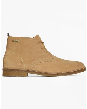 Barbour Sonoran Desert Boots Taupe Suede - Natural