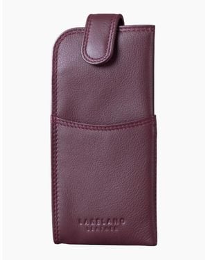 Lakeland Leather Glasses Case - Purple
