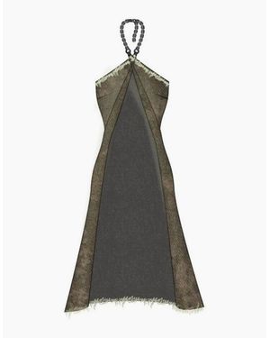 The Ragged Priest Rag Deity Cut Out Halter Neck Sleeveless Top - Brown