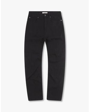 Vingt Quatre Denim Vingt Quatre Taper Fit Washed Jeans - Black