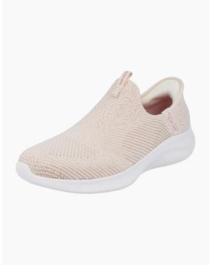Skechers Hands Free Slip-Ins Ultra Flex 4.0 Midnight Sparkle Shoes 150805 Trainers Ntgd - Natural