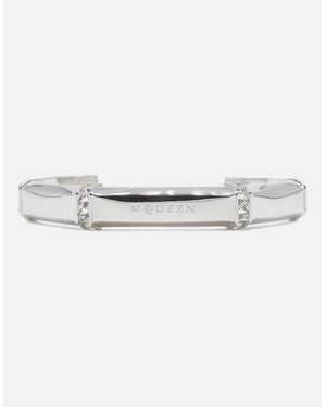 McQueen Dapper Cuff Bracelet - White