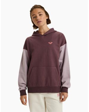 Roxy Essential Energy Terry Fleece Hoodie - Purple
