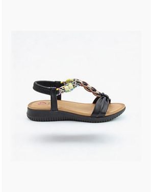 Heavenly Feet Bright Slingback Sandals - White