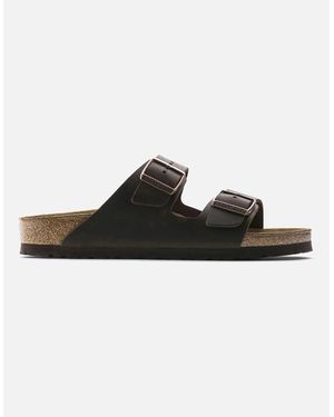 Birkenstock Arizona Oiled Leather Sandals - Black