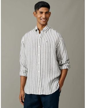 aubi Worlaby Linen Shirt - Grey