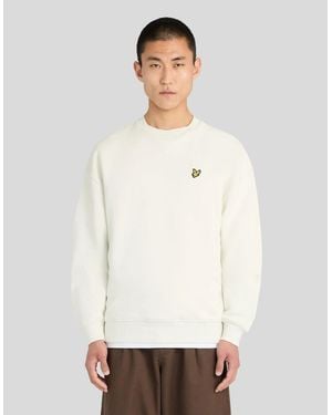 Lyle & Scott Heavyweight Crew Neck Sweatshirt - White