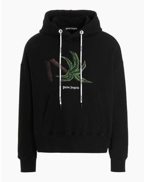 Palm Angels Broken Palm Hoodie - Black