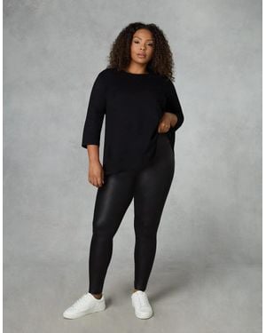 Live Unlimited London Faux Leather Legging - Black