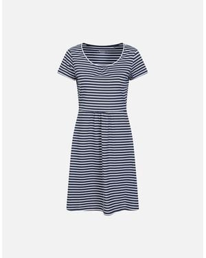 Mountain Warehouse Ladies Essentials Lora Stripe Skater Dress - Blue