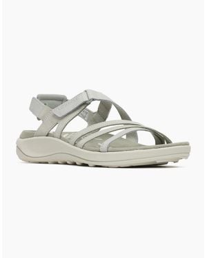Merrell Harbor Backstrap Leather Light Sandals - Metallic