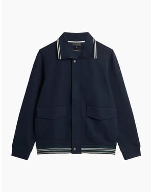 Ted Baker Mall Concealed Placket Jacket - Blue