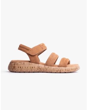 Hush Puppies Skye Sandals Tan - Pink