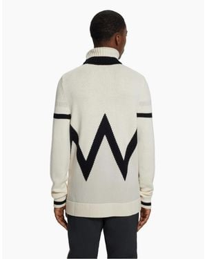 BOSS Turtle Neck Long Sleeve Jumper - White