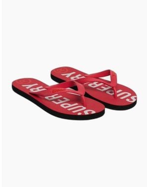Superdry Pool Slides - Red