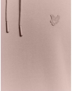 Lyle & Scott Embroidered Hooded Neck Long Sleeve Sweatshirt - Pink