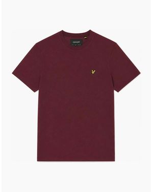 Lyle & Scott Lyle & Scott Plain T-Shirt Burgundy - Red
