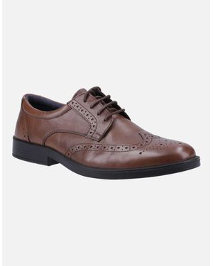 Hush Puppies Nolan Leather Tan Brogues Shoes - Brown