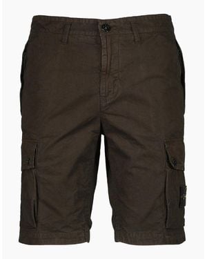 Stone Island Old Effect Cargo Shorts - Grey