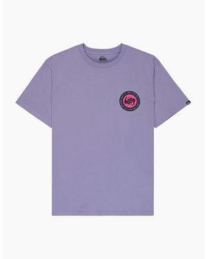 Quiksilver Ev Duality Graphic Short Sleeve T-Shirt - Purple