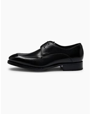 BOSS Rill Derb Lace-Up Almond Toe Oxfords - Black