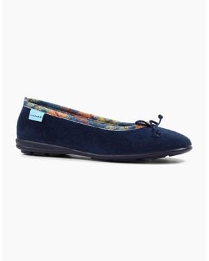 Lunar Bow Slippers - Blue