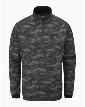 Farah Parker Camouflage Showerproof Jacket - Grey