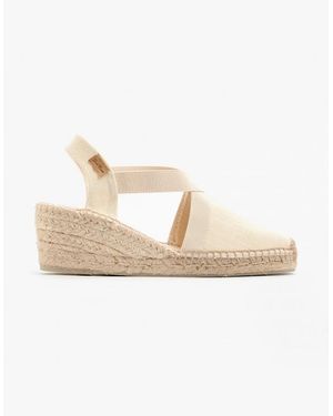 Toni Pons Ter Wedge Espadrille Sandals Ecru - Natural