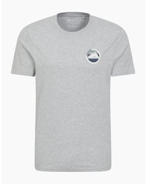 Mountain Warehouse Pitolchry Mountain Cotton T-Shirt - Grey
