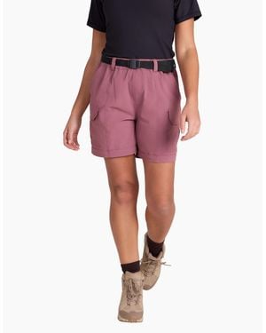 Mountain Warehouse Ladies Stellar Ripstop Hiking Cargo Shorts - Pink