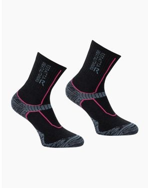 Regatta Ladies Merino Wool Hiking Crew Socks - Black