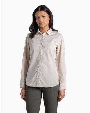Craghoppers Ladies Kiwi Iii Long-Sleeved Shirt - Grey