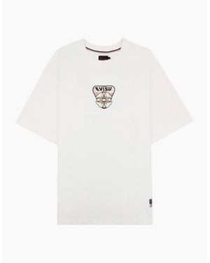 Evisu Hanafuda Daruma Daicock Print T Shirt - White