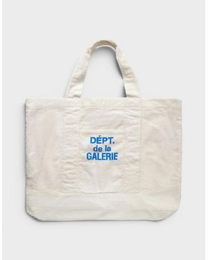 GALLERY DEPT. Logo-Print Cotton-Corduroy Tote Bag - Natural