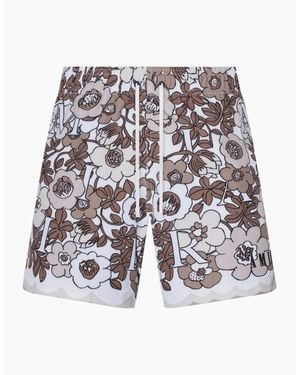 Amiri Flower Swim Shorts - White