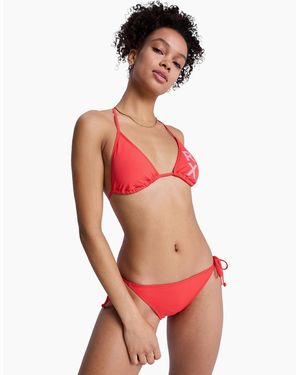 Roxy Solid Essentials Two Piece Tiki Tri Bikini - Red