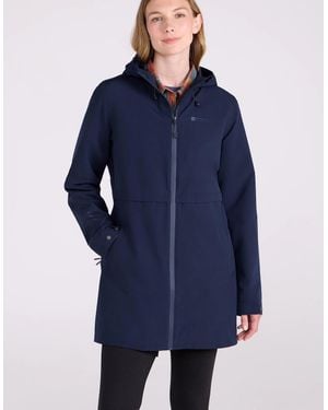 Mountain Warehouse Ladies Hilltop Ii Waterproof Jacket - Blue