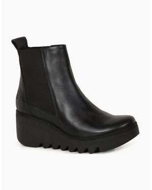 Fly London Bagu Ankle Boots - Black