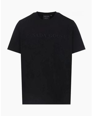 Canada Goose Vantage T-Shirt Embroidery Logo - Black