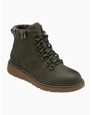 Lotus Myrtle Ankle Boots - Green