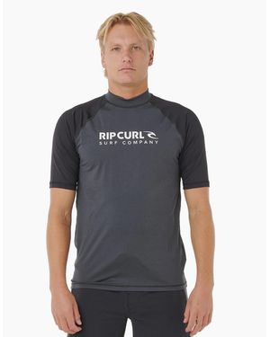 Rip Curl Rip Curl Shock Upf Short Sleeve Rash Vest - Grey